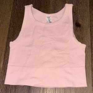 Nikibiki Light Pink Ribbed Tank Top